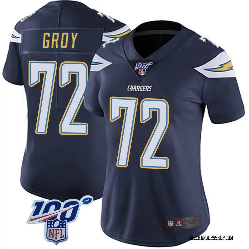 Women's Los Angeles Chargers Ryan Groy Navy Limited 100th Vapor ...