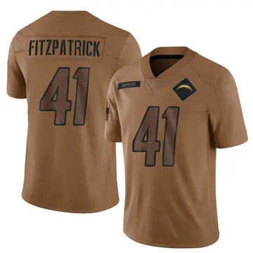 Youth Los Angeles Chargers Dez Fitzpatrick Brown Limited 2023 Salute To Service Jersey By Nike